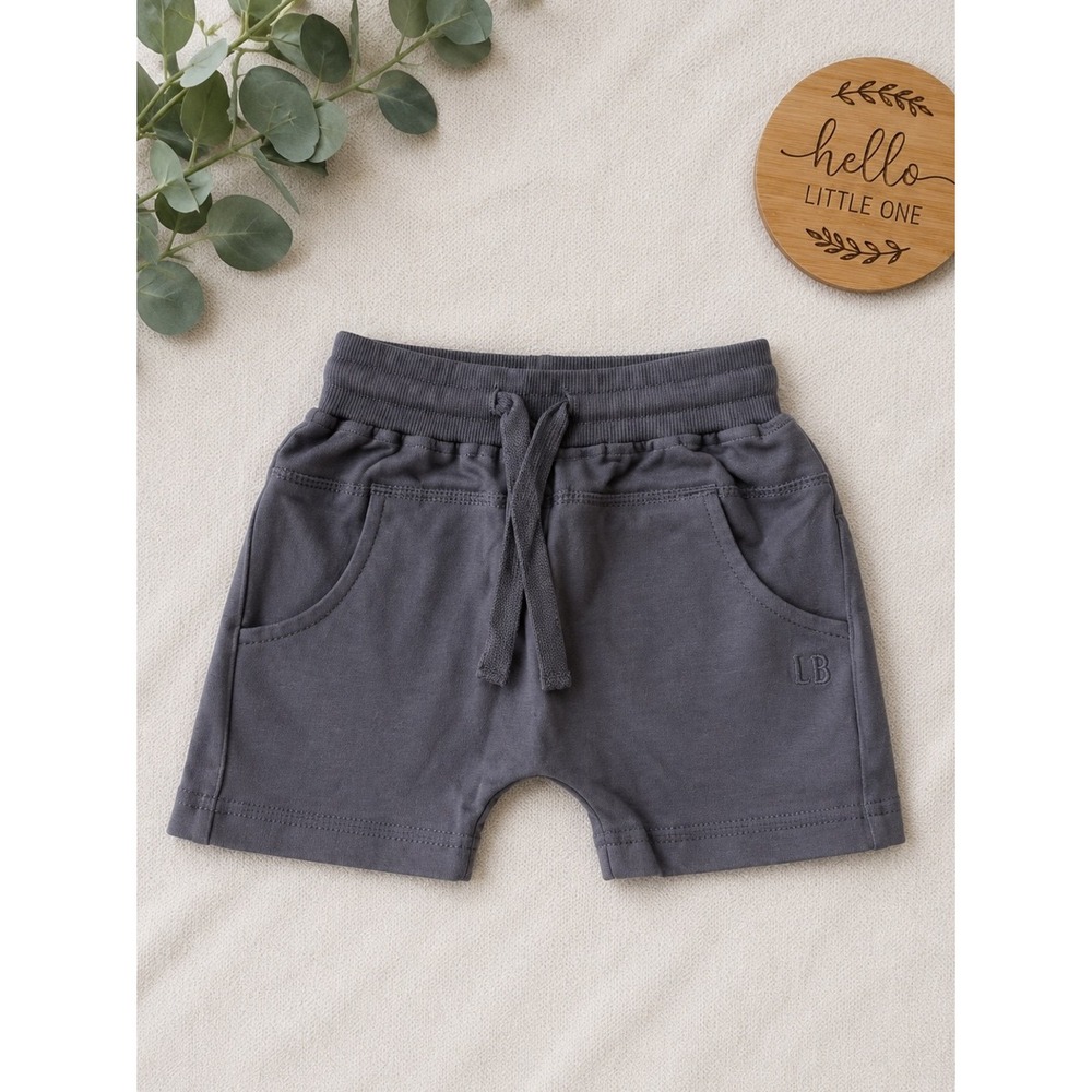 Little Bipsy Harem Shorts Iron 12-18M NWT Gray Boys Jogger Short